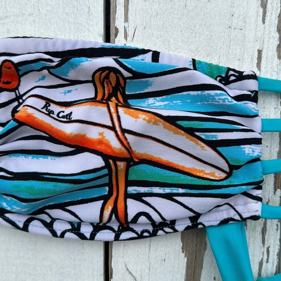 Rip Curl Strapless Bikini Top Artwork by Heather Brown - Picture 3 of 7